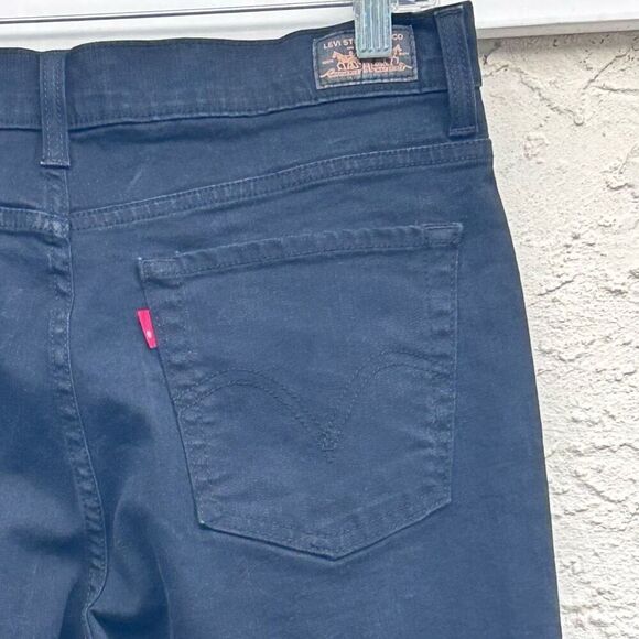 Levi's Strauss Jeans Women's Size 14 Black Perfectly Slimming Boot Cut 512 - Picture 8 of 13